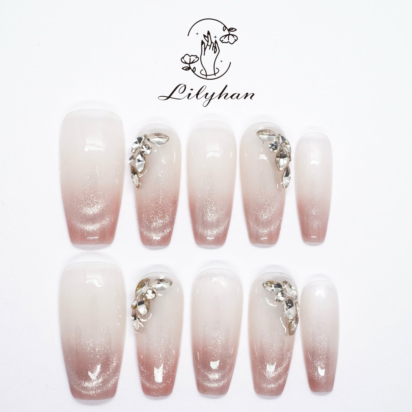 Blush Pink Ombre Cat Eye